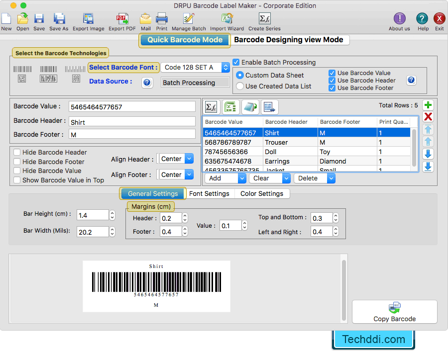 Free address labels program